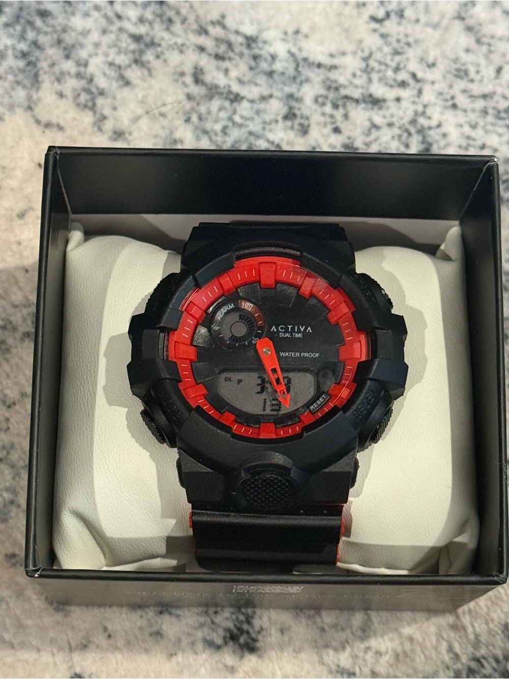 Activa X Invicta Digital Unisex Watch in black and red. Model ACW530-001